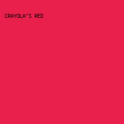 E9204C - Crayola's Red color image preview