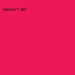 ED1956 - Crayola's Red color image preview