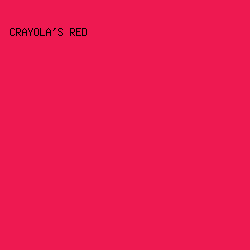 EE1951 - Crayola's Red color image preview