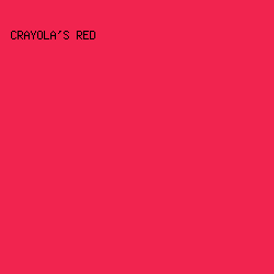 F1244F - Crayola's Red color image preview
