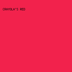 F2224C - Crayola's Red color image preview