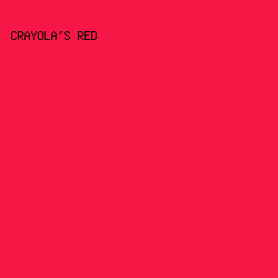 F71746 - Crayola's Red color image preview