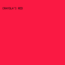 FA1943 - Crayola's Red color image preview