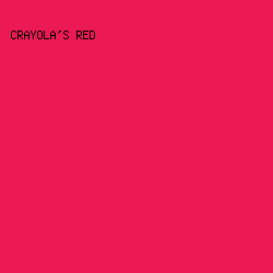 eb1a54 - Crayola's Red color image preview