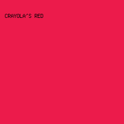 ec1b4b - Crayola's Red color image preview
