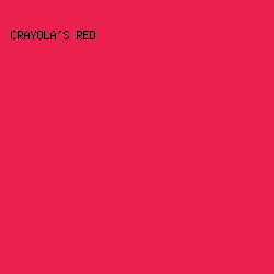ec204f - Crayola's Red color image preview