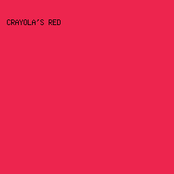 ed254e - Crayola's Red color image preview