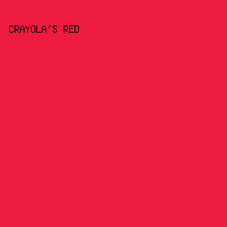 ee1b40 - Crayola's Red color image preview