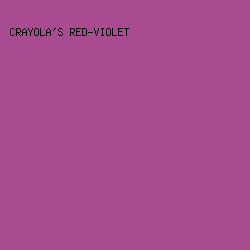 A94B91 - Crayola's Red-Violet color image preview
