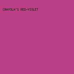 BB3F86 - Crayola's Red-Violet color image preview