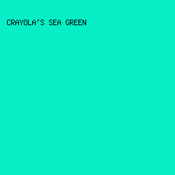 08EEC6 - Crayola's Sea Green color image preview