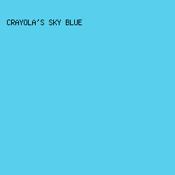58cfec - Crayola's Sky Blue color image preview