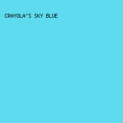 5edbef - Crayola's Sky Blue color image preview