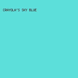 5edfdb - Crayola's Sky Blue color image preview