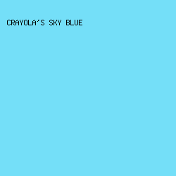 74dff8 - Crayola's Sky Blue color image preview