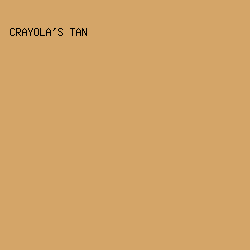 D4A568 - Crayola's Tan color image preview