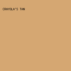 D5A772 - Crayola's Tan color image preview