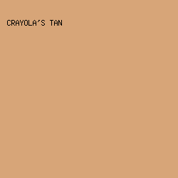 D7A578 - Crayola's Tan color image preview