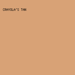 D8A276 - Crayola's Tan color image preview