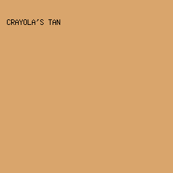 D9A56C - Crayola's Tan color image preview