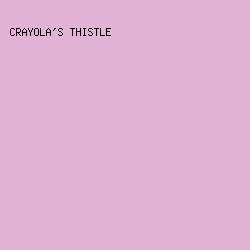 E2B3D7 - Crayola's Thistle color image preview