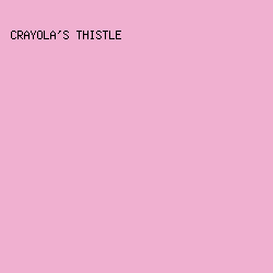 F0B0D0 - Crayola's Thistle color image preview