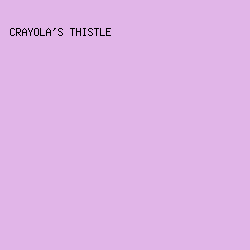 e1b5e8 - Crayola's Thistle color image preview