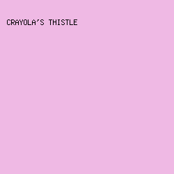 efb9e4 - Crayola's Thistle color image preview