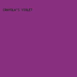 882F7F - Crayola's Violet color image preview