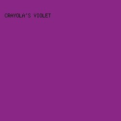 8A2786 - Crayola's Violet color image preview