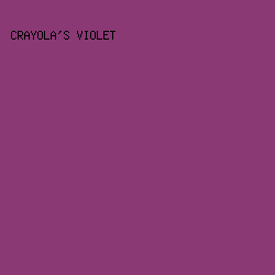 8B3975 - Crayola's Violet color image preview