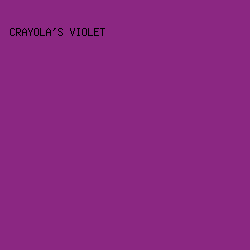 8b2782 - Crayola's Violet color image preview