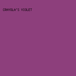 8d3f7c - Crayola's Violet color image preview