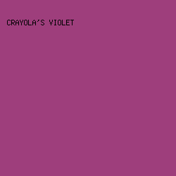 9E3E7C - Crayola's Violet color image preview