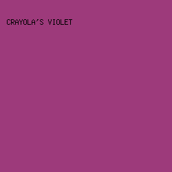 9d3a7b - Crayola's Violet color image preview
