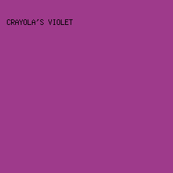 9e3a8b - Crayola's Violet color image preview