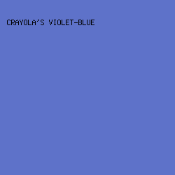5E72C9 - Crayola's Violet-Blue color image preview
