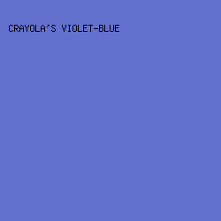 6370ce - Crayola's Violet-Blue color image preview