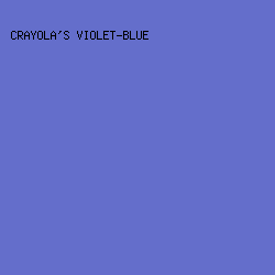 646ECB - Crayola's Violet-Blue color image preview
