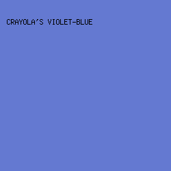 6479D1 - Crayola's Violet-Blue color image preview