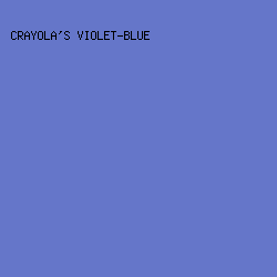 6576C9 - Crayola's Violet-Blue color image preview