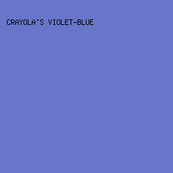 6876C9 - Crayola's Violet-Blue color image preview
