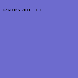 6d6bce - Crayola's Violet-Blue color image preview