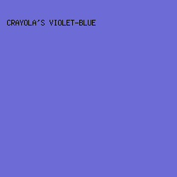 6d6cd6 - Crayola's Violet-Blue color image preview