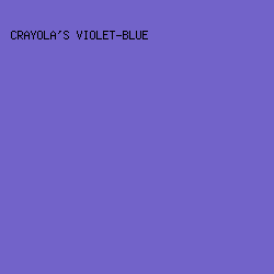 7263C9 - Crayola's Violet-Blue color image preview