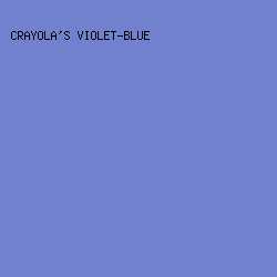 7281CE - Crayola's Violet-Blue color image preview