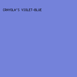 7482DA - Crayola's Violet-Blue color image preview