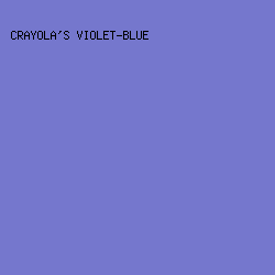 7577CD - Crayola's Violet-Blue color image preview