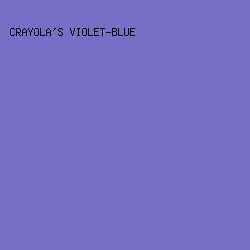 766EC7 - Crayola's Violet-Blue color image preview
