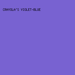 7862D1 - Crayola's Violet-Blue color image preview